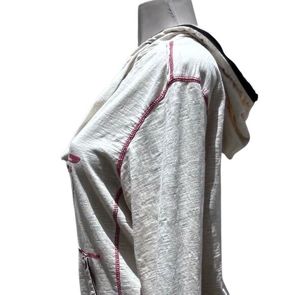 Premium 51 Red Thread Series Hooded Sweatshirt Women's Medium Cream FL Miami - Picture 10 of 16